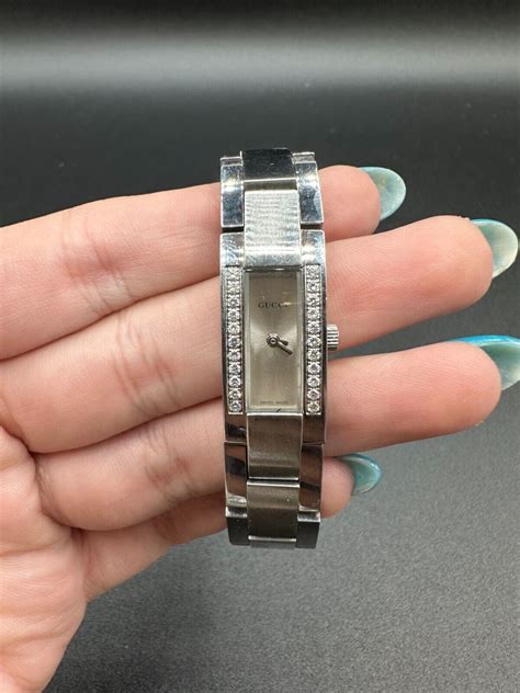 vintage gucci 4600l stainless steel quartz ladies watch 1652|vintage Gucci diamond watches.